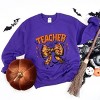 Simply Sage Market Coquette Halloween Teacher Sweatshirt - 3 of 4