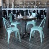 Emma and Oliver Commercial Grade 4 Pack Metal Indoor-Outdoor Stackable Chair - 2 of 4