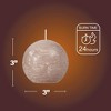 Spaas Rustic Ball Candles – Set of 6 Unscented Decorative Round Candles - 3 Inch Diameter - Available in 12 Colors - 3 of 4