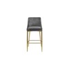 Meridian Furniture,Karina Grey Velvet Stool, Set of 2 - 3 of 4