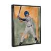 Kids' Wall Art by Melissa Wang Playing Baseball Athletic Painting Black Framed Kids' Floater Canvas - Stupell Industries - 2 of 4
