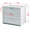Donco Kids Louver Twin White Modular Low Loft Bed With Slide - Group C - 3 of 4
