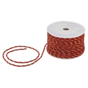 Unique Bargains Soft Polyester Twisted Silk Decorative Craft Cord Trim Cord Rope 22 Yards 1 Pc - 1 of 4
