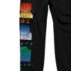 Dragonball Z Gradient Tripanel Kanji Men's Black Graphic Jogger Pants - 2 of 3