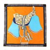 Anna-Kaci Colorful Boho Patterned Satin Scarf with Abstract Print for Neck Hair or Handbag Styling - Yellow - 4 of 4