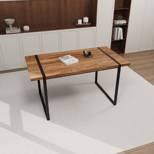 NicBex 59 Inch Rectangle Dining Table,Modern Kitchen Table with MDF Tabletop and Metal Legs for 4 to 6 - 1 of 4