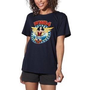 Women's Wonder Woman 1984 Logo Wings Loose T-Shirt - 1 of 4