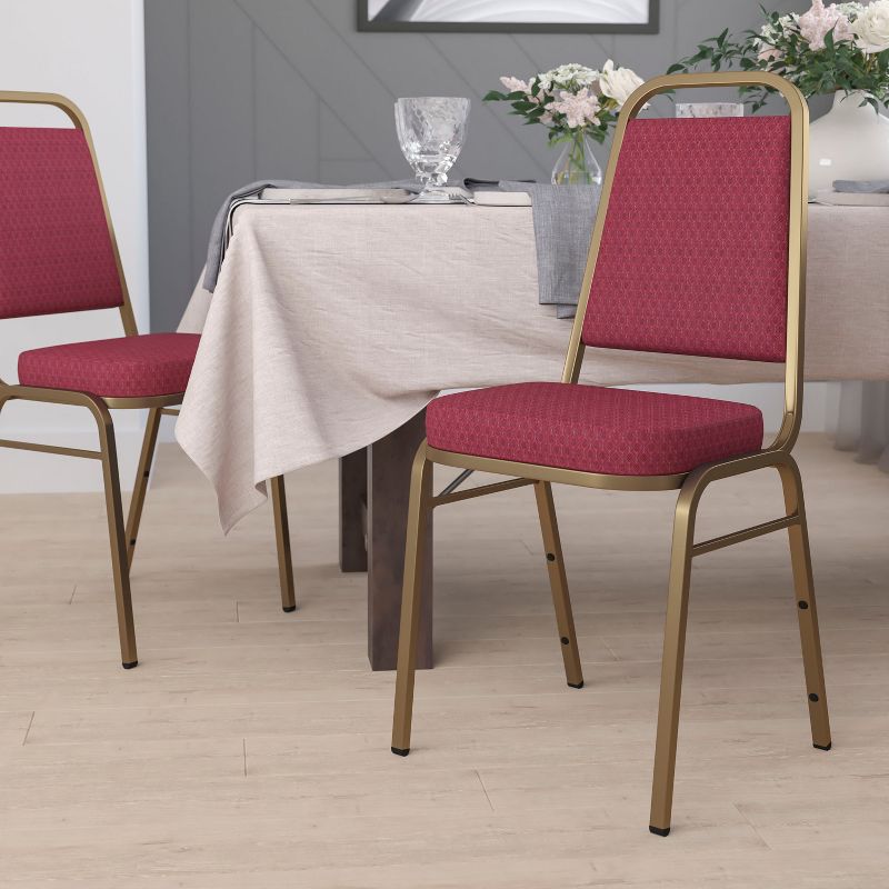 Flash Furniture HERCULES Series Trapezoidal Back Stacking Banquet Chair with 2.5" Thick Seat, 3 of 14