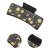 Unique Bargains Women's Fashion Moon Sun Hair Clips 3.94"x1.97"x1.77" Black Yellow - 3 of 3