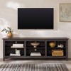 NicBex TV Stands for 70 inch TV, Entertainment Center with 3-Shelf Open Storage Space,TV Console for Bedroom, Living Room, Home,Dark Gray - 2 of 4