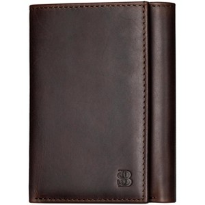 Generic Trifold Wallet for Men - RFID Blocking Full Grain Leather, 11 Card Slots & ID Window - 1 of 4