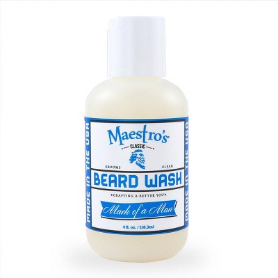 Maestro's Classic Mark Of A Man Blend Beard Wash - 4 Fl Oz : Target