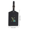 Unique Bargains Letter Luggage Tag Black 1 Pc - 2 of 4