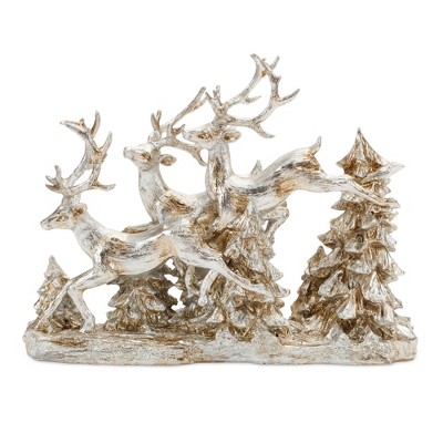Melrose Woodland Deer Display 15.5"L