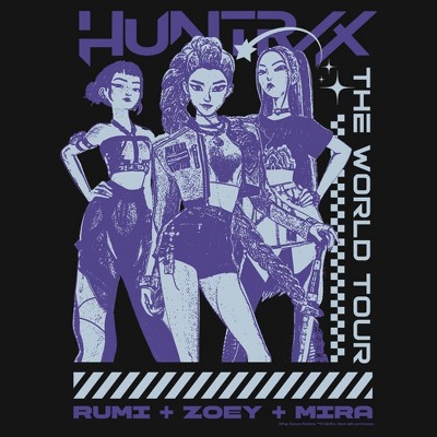 Juniors KPop Demon Hunters Rumi Zoey Mira Idols Tour Sweatshirt - Black ...