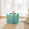 TopComfy End Tables Puzzle Art Side Table Modular Concave Edge Table Tea Table Purchase Multiple Diy Kits For Living Room, Green, 15.75"*15.75"*17.75" - 2 of 4