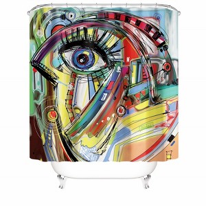 Abstract Eyes Shower Curtains for Bathroom Waterproof Fabric Bath Curtain Durable Soft Stylish Bathroom Decor 72x72 Inch - 1 of 1