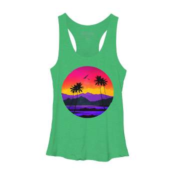 Women's Design By Humans The Color of Paradise By clingcling Racerback Tank Top