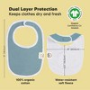KeaBabies 8pk Organic Baby Bibs for Boy, Baby Drool Bib for Baby Boys and Girls, Newborn Teething Bibs - 3 of 4
