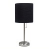 Creekwood Home Contemporary Bedside Table Lamp with Power Outlet - 3 of 4