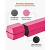 VEVOR 8FT Folding Balance Beam for Kids, 200LBS Stable Support Gymnastics Floor Beam with Non-Slip Mats,with Anti-Slip Bottom and Carrying Bag, Pink - 4 of 4