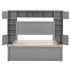 YOOCOZZ Queen Size Wooden Platform Bed with Trundle, Drawers, Cabinets, Shelves and Built-in Outlets - 2 of 4