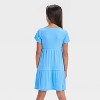 Girls' Short Sleeve Tiered Ribbed Dress - Cat & Jack™ - 2 of 3