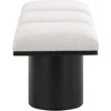 Meridian Furniture,Pavilion Boucle Fabric Bench - 3 of 4