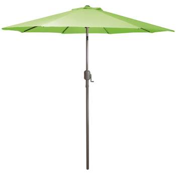 Northlight 9ft Outdoor Patio Market Umbrella with Hand Crank and Tilt, Lime Green
