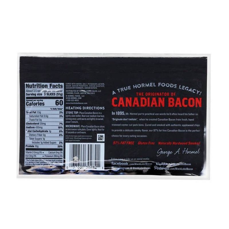 Hormel Fully Cooked Premium Canadian Style Bacon - 6oz, 5 of 6