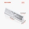 VEVOR 18-Inch Floor Registers,10-Pack Baseboard Registers, HVAC Heavy-Duty Walkable Iron Floor Vents, Rustproof Anti-Peeling Air Vents Deflector,White - 3 of 4