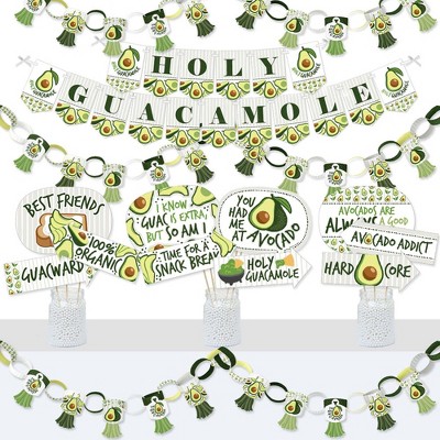 Big Dot of Happiness Hello Avocado - Banner and Photo Booth Decorations - Fiesta Party Supplies Kit - Doterrific Bundle