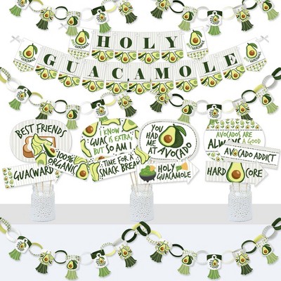 Big Dot of Happiness Hello Avocado - Banner and Photo Booth Decorations - Fiesta Party Supplies Kit - Doterrific Bundle