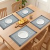 REGALWOVEN Set of 6 Placemats for Dining Table Decor Indoor Outdoor Washable Kitchen Table Mat - 3 of 4