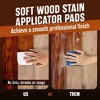 Impresa [6 Pack] Wood Stain Applicator Pads - 4" x 3.25" x .75" Reusable Applicator - Stain Pads Set - 2 of 4