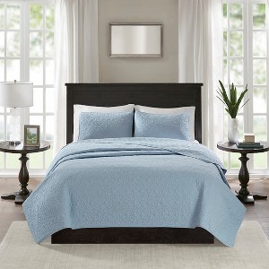 Gulches Full/Queen Reversible Quilt Set Blue - 1 of 4