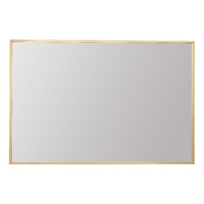 Elegant Lighting Aluminum Frame Rectangle Mirror 24x36 In Gold