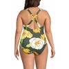 Lands' End Women's Chlorine Resistant Scoop Neck X-Back High Leg Soft Cup Tugless Sporty One Piece Swimsuit - 2 of 3