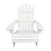 Outdoor or indoor Wood children Adirondack chair,white - 2 of 4