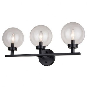 Vaxcel Lander 3 - Light Vanity in  Matte Black - 1 of 4