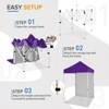 EAGLE PEAK 5x5ft Easy Setup Pop Up Canopy Tent with One Wall - 2 of 4