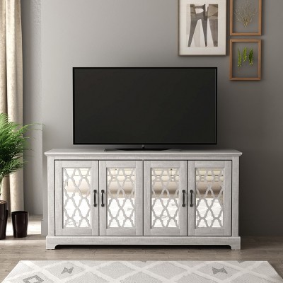 Galano Heron 59.1 in. 4 Door TV Stand Fits TV's up to 65 in. in Dusty Gray Oak, Ivory, Ivory with Knotty Oak, Black with Knotty Oak
