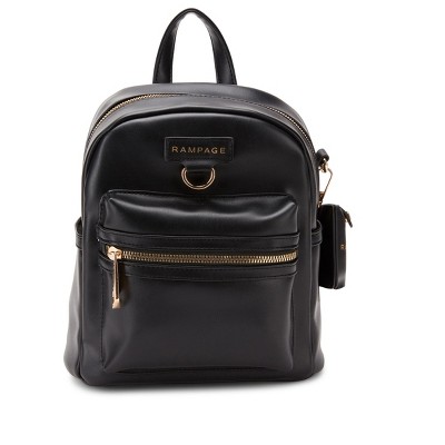 Target black store leather backpack