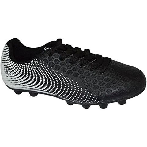 Vizari Men's Stealth Firm Ground Outdoor Soccer Shoes - Black/White - 10