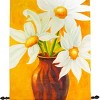 Manual Woodworkers and Weavers Golden Daisies Hand-Painted Canvas Wall Hanging, 29.5 x 42 Inches, Textured Floral Art for Elegant Home Decor - 4 of 4