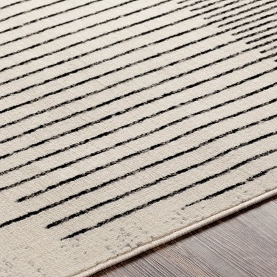 Neerbosch Hand-Knotted Light Gray Square Synthetic Area Rug