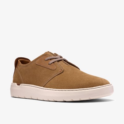 Clarks Mens Flexwell Tie Sand Suede Shoes 9.5 Medium — фото 4