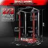 Coucheta Power Cage, 2000 LBS Squat Rack, Multifunctional Weight Cage with LAT Pulldown and Cable Crossover System, Workout Cage with Adjustable - 2 of 4