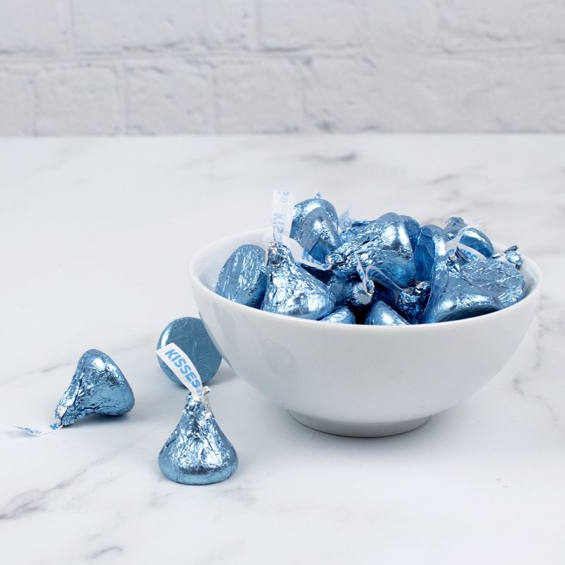 Light Blue Hershey's Kisses Candy Milk Chocolates, 3 of 4