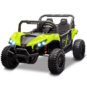 Jojoka 24V 2-Seater Ride-On UTV for Big Kids, 4 Wheels Electric Vehicles with Remote, 21" Seat, Shock Absorbers - 1 of 4